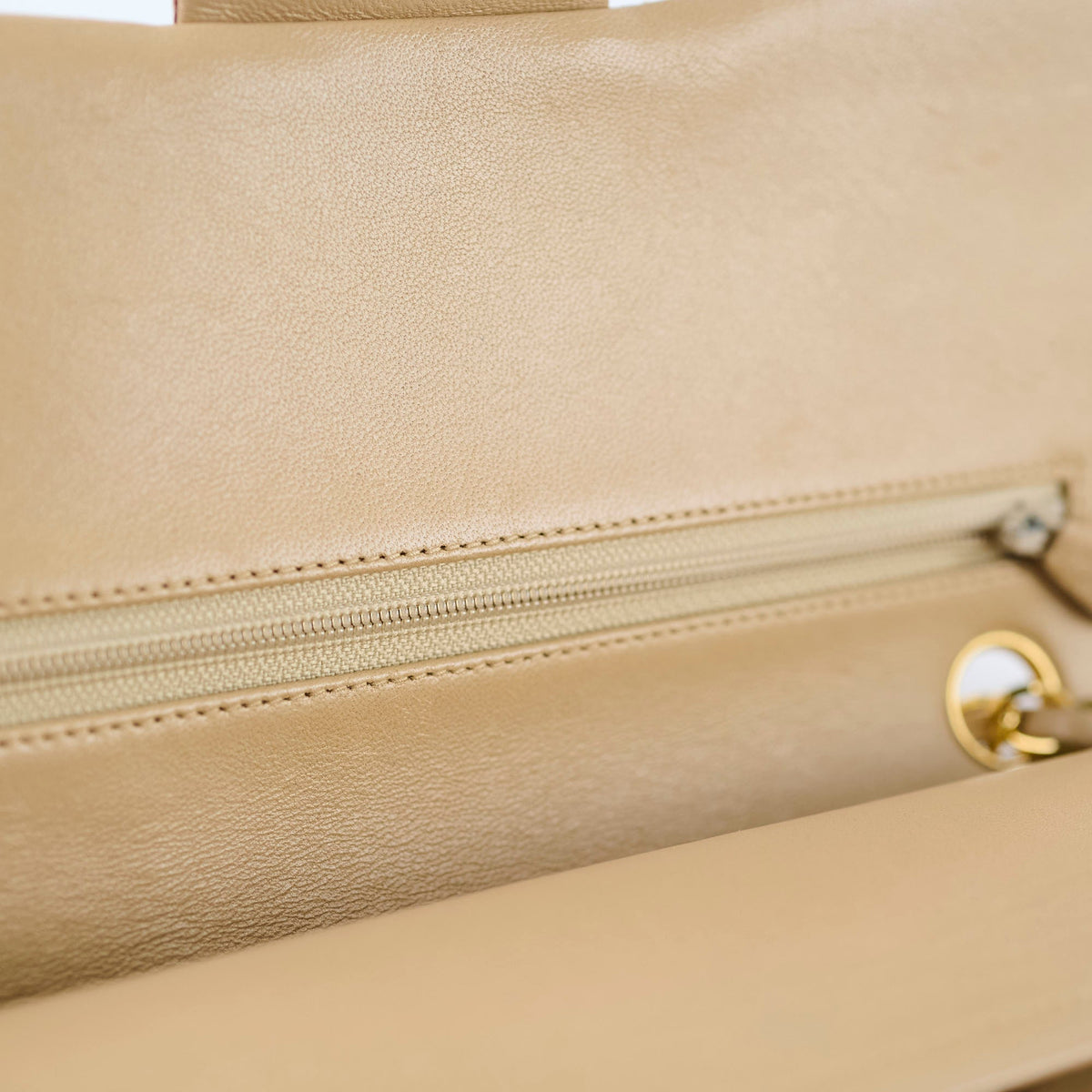Chanel Medium/Large Double Classic Flap Beige - photo 9