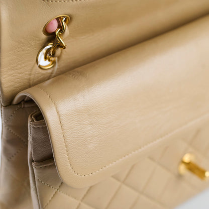 Chanel Medium/Large Double Classic Flap Beige - photo 10