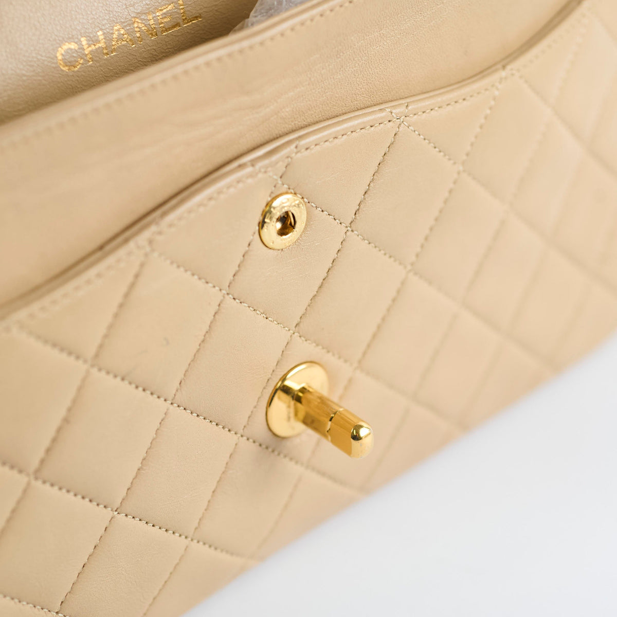 Chanel Medium/Large Double Classic Flap Beige - photo 11