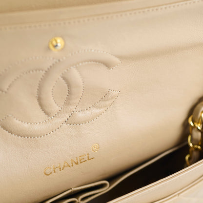 Chanel Medium/Large Double Classic Flap Beige - photo 12