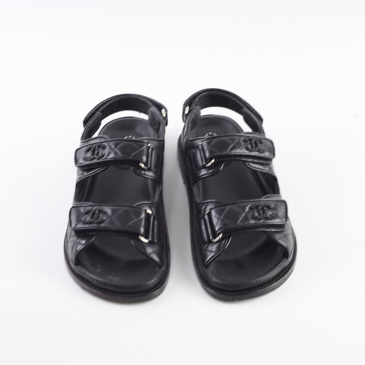 Chanel Dad Sandals Black Size 38 - photo 2
