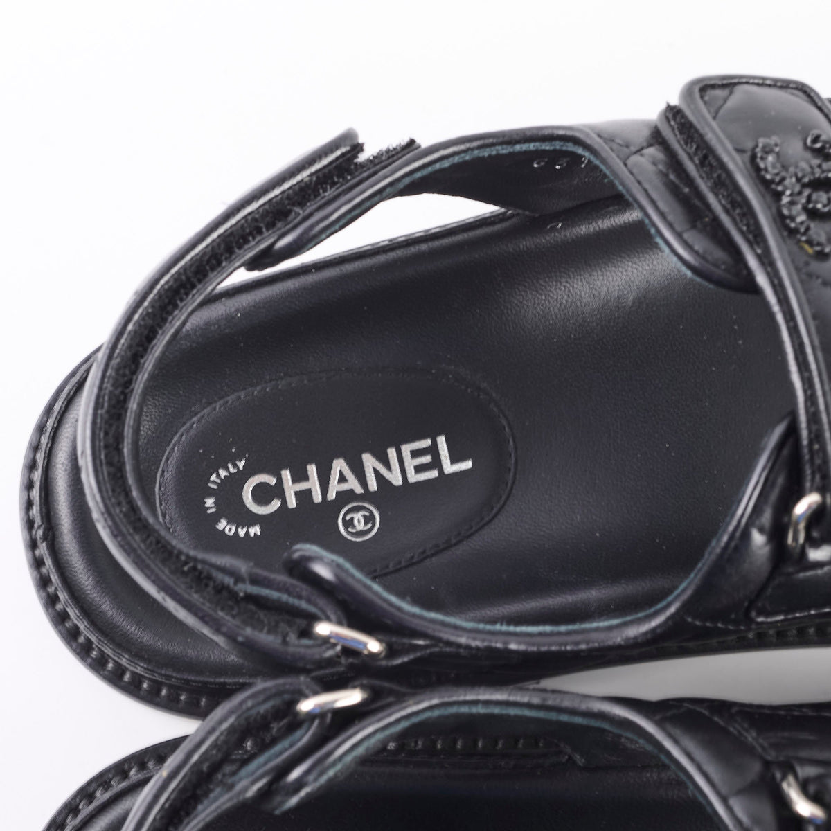 Chanel Dad Sandals Black Size 38 - photo 5