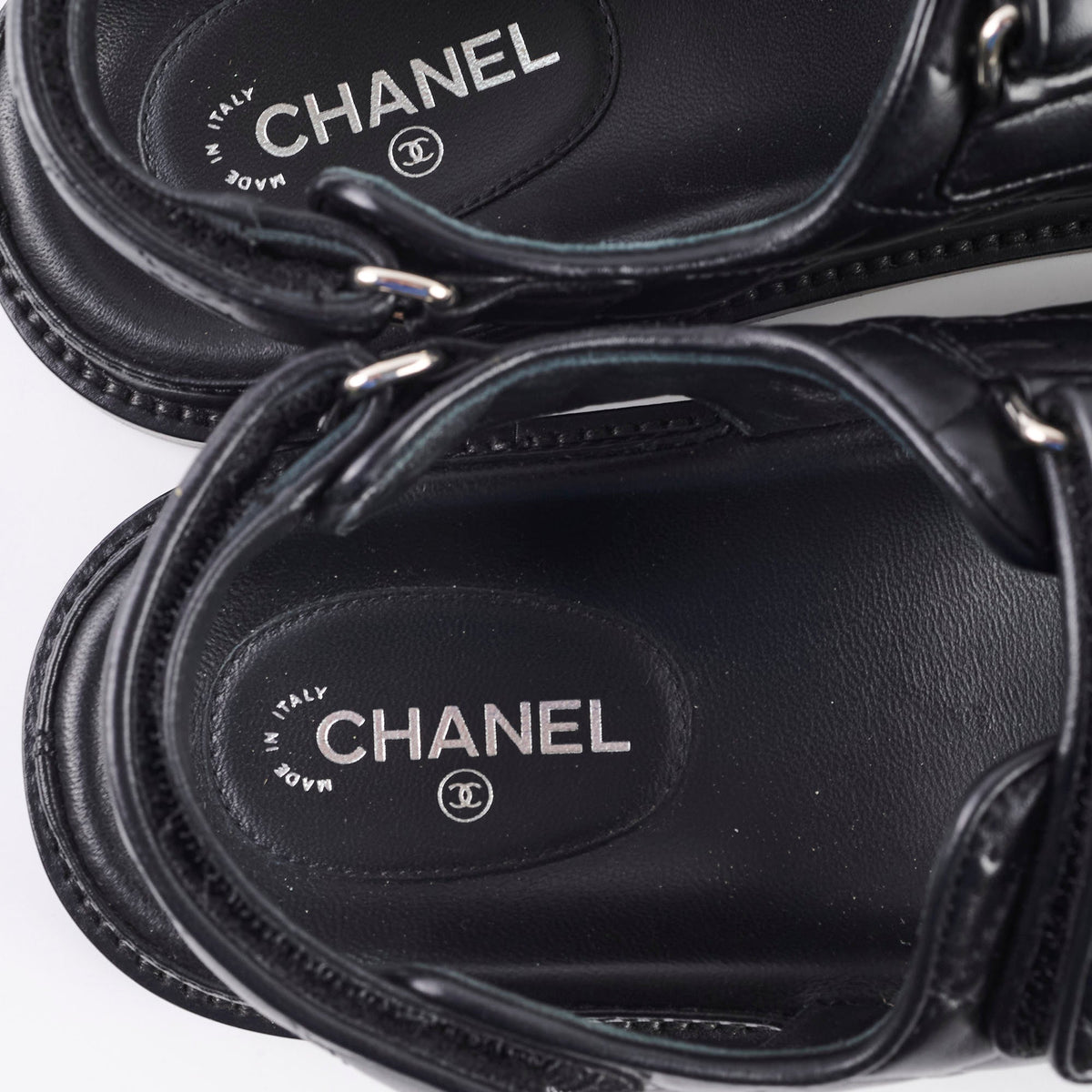 Chanel Dad Sandals Black Size 38 - photo 6