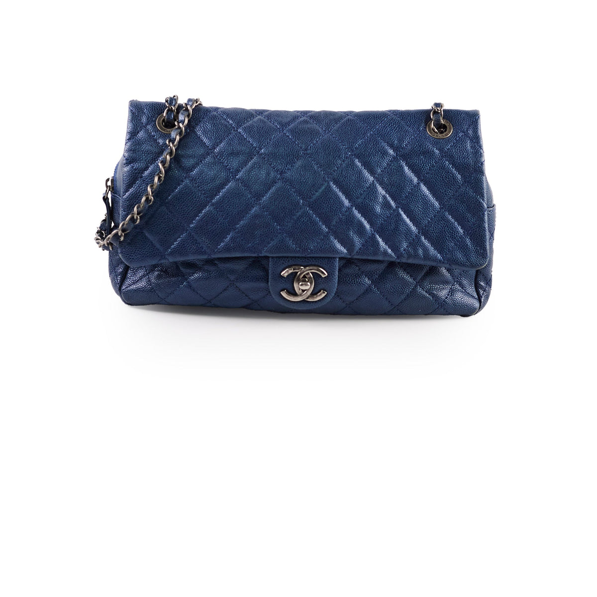 Chanel Caviar Easy Flap Blue Series 16 - photo 1