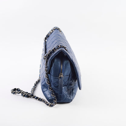 Chanel Caviar Easy Flap Blue Series 16 - photo 2