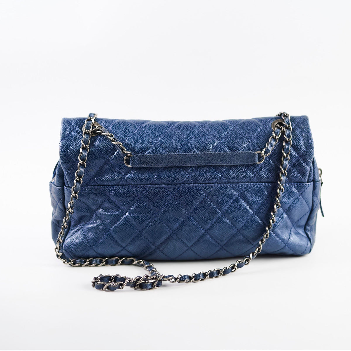 Chanel Caviar Easy Flap Blue Series 16 - photo 3