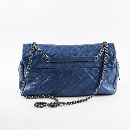 Chanel Caviar Easy Flap Blue Series 16 - photo 3