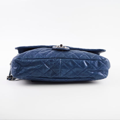 Chanel Caviar Easy Flap Blue Series 16 - photo 4