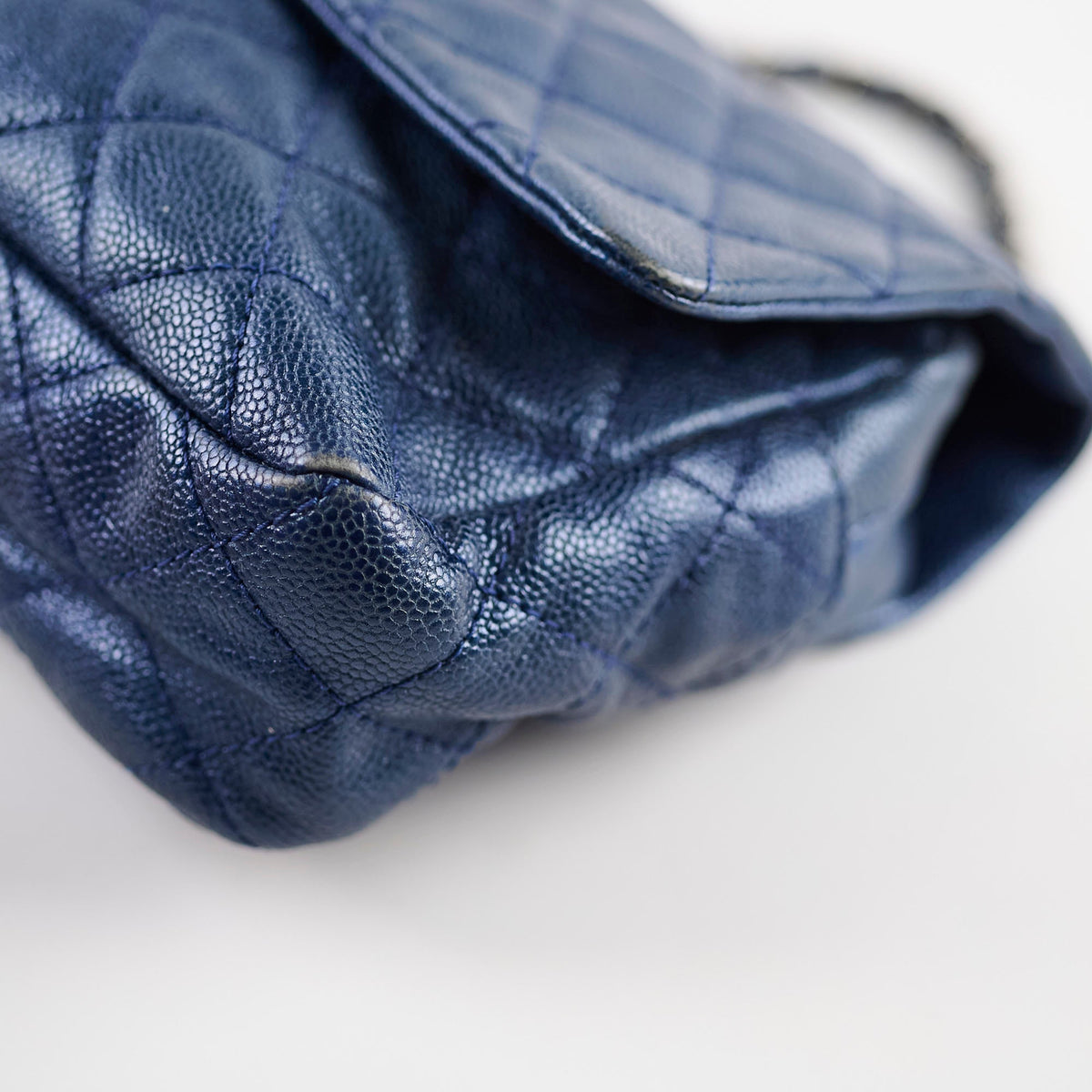 Chanel Caviar Easy Flap Blue Series 16 - photo 11