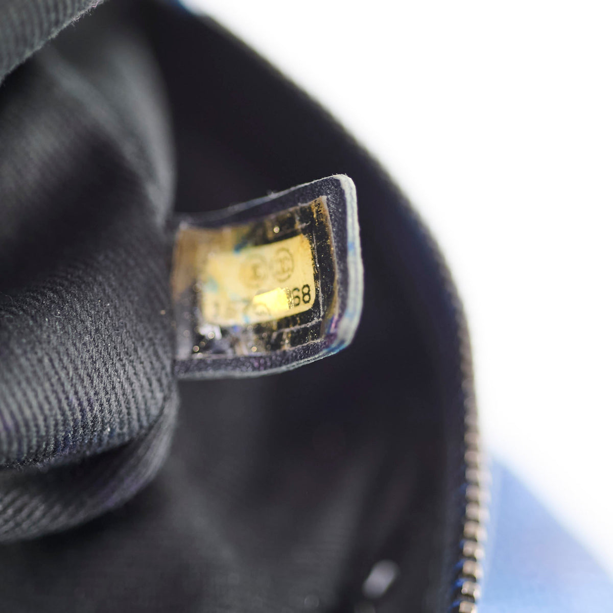 Chanel Caviar Easy Flap Blue Series 16 - photo 8