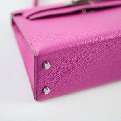 Hermes Mini Kelly Epsom Magnolia PHW 2018 - photo 8