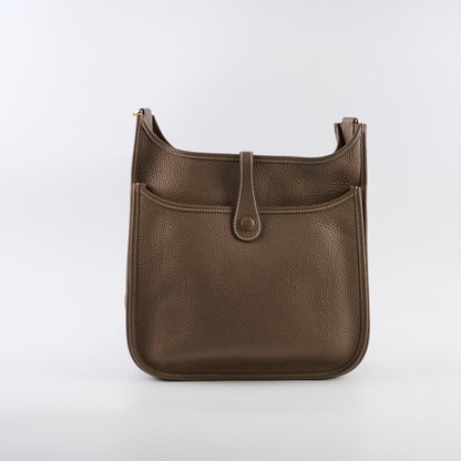 Hermes Evelyne 29 Etoupe GHW T Stamp - photo 2