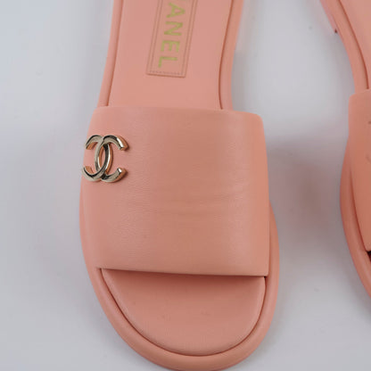 Chanel Sandals Peach Size 38.5 - photo 4