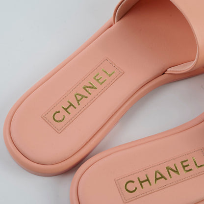 Chanel Sandals Peach Size 38.5 - photo 6