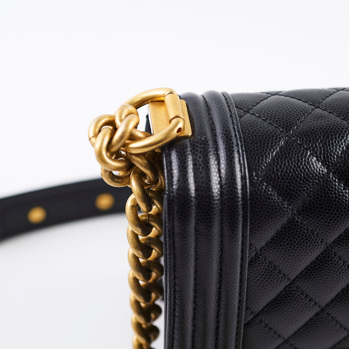 Chanel Small Boy Black Microchip - photo 5