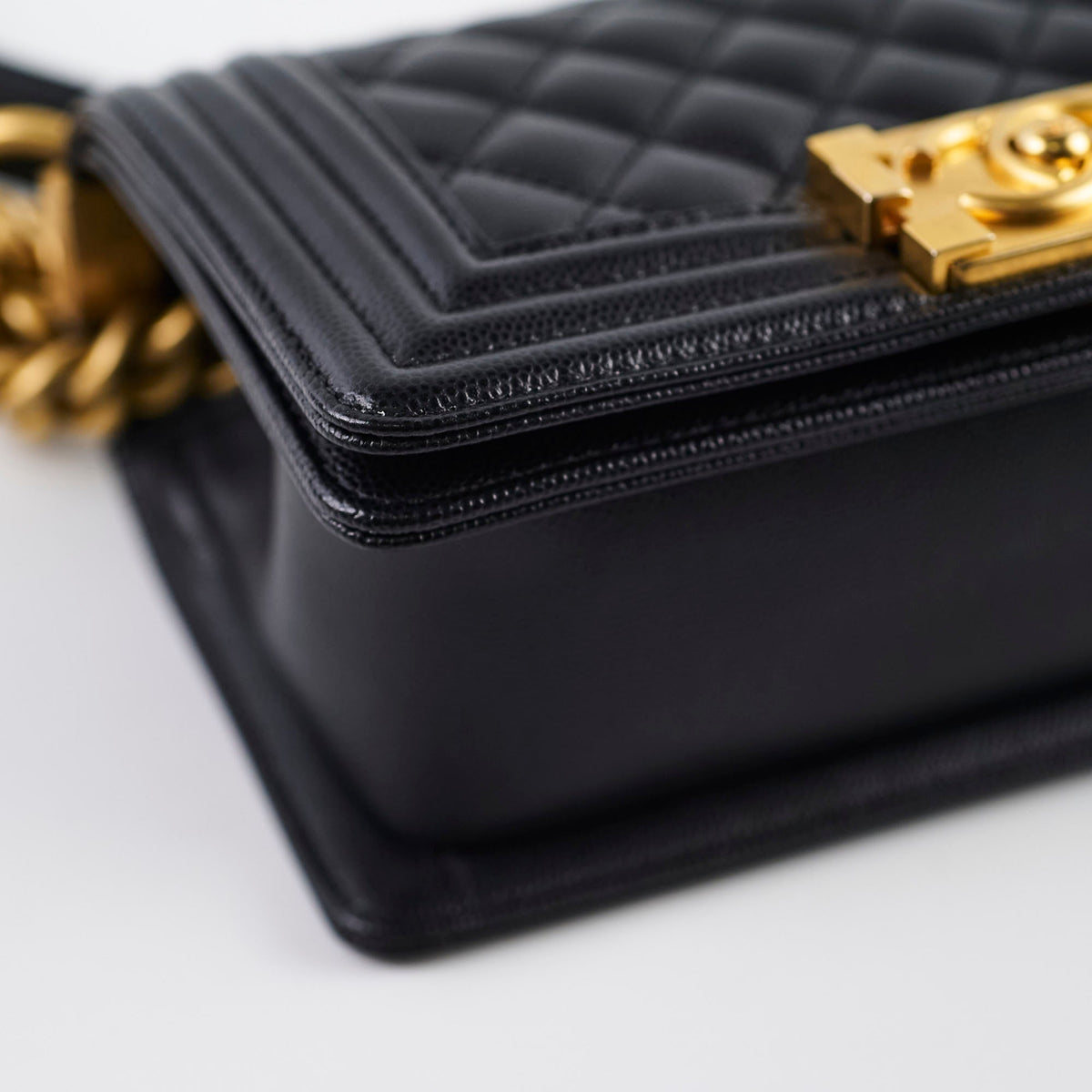 Chanel Small Boy Black Microchip - photo 10