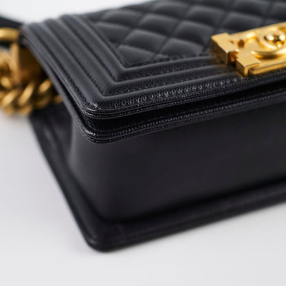 Chanel Small Boy Black Microchip - photo 10