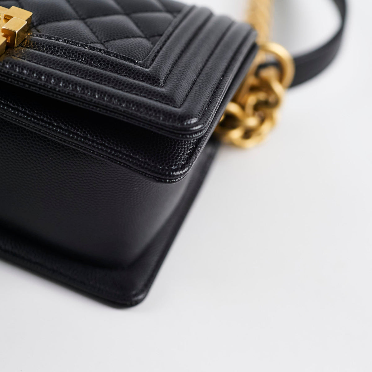 Chanel Small Boy Black Microchip - photo 12
