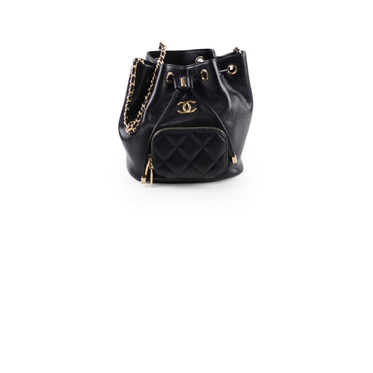 Chanel 25B Business Affinity Bucket Bag Black GHW - photo 1