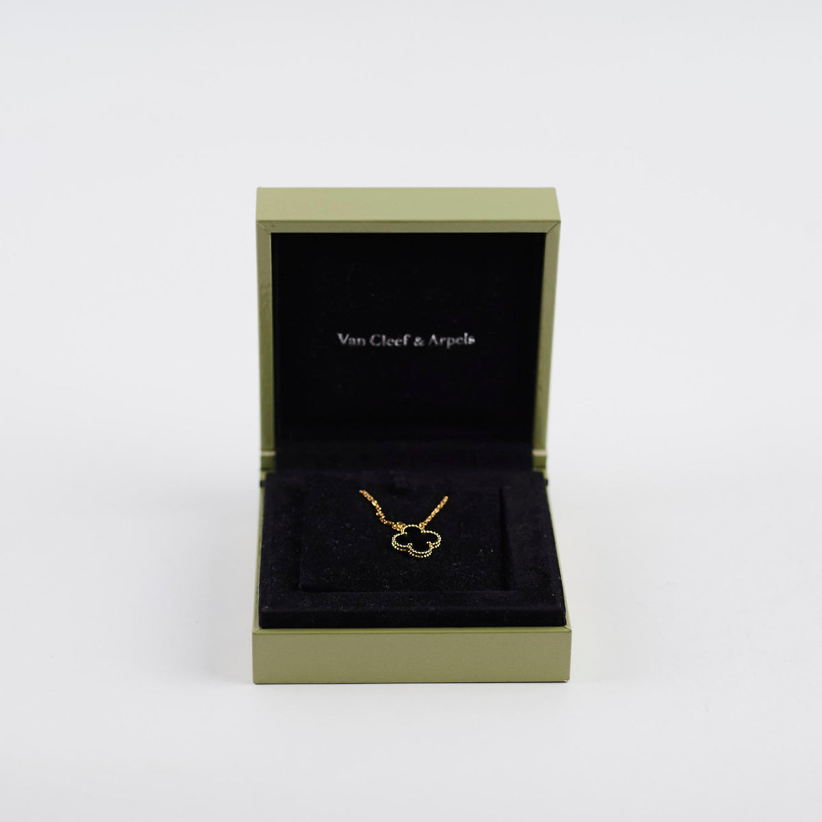 Van Cleef & Arpels Vintage Onyx Alhambra Necklace - photo 2