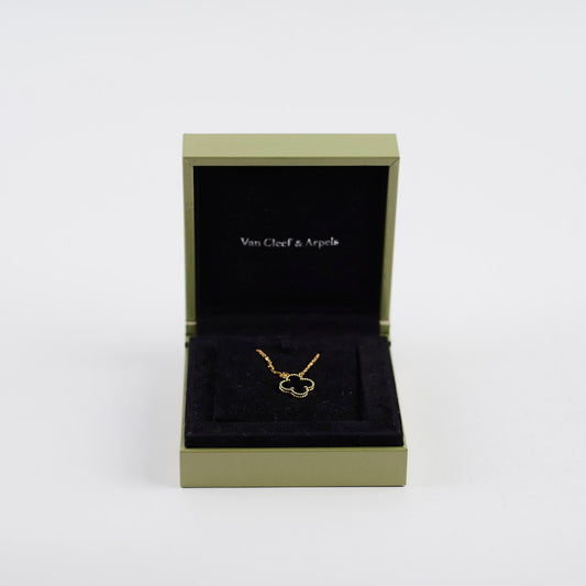 Van Cleef & Arpels Vintage Onyx Alhambra Necklace - photo 2