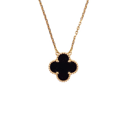 Van Cleef & Arpels Vintage Onyx Alhambra Necklace - photo 1