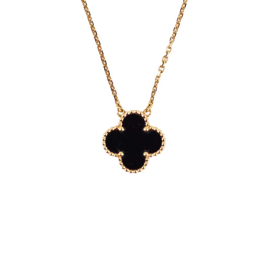Van Cleef & Arpels Vintage Onyx Alhambra Necklace - photo 1