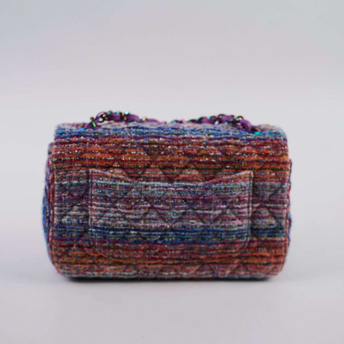 Chanel Mini Rectangular Tweed Multicolor/Purple - photo 3