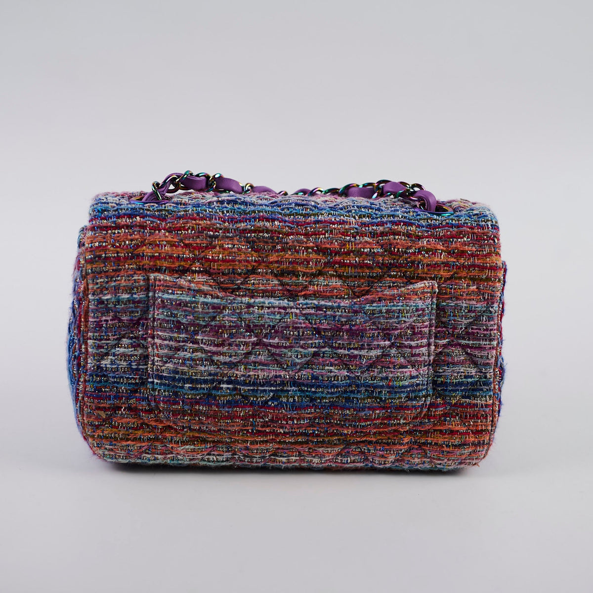 Chanel Mini Rectangular Tweed Multicolor/Purple - photo 4