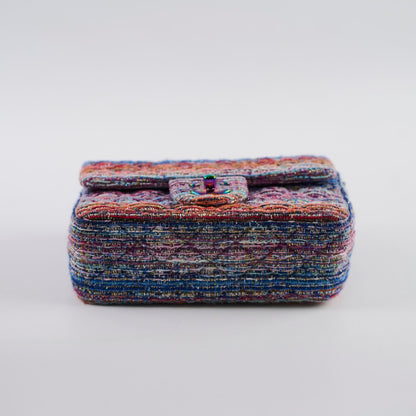 Chanel Mini Rectangular Tweed Multicolor/Purple - photo 5