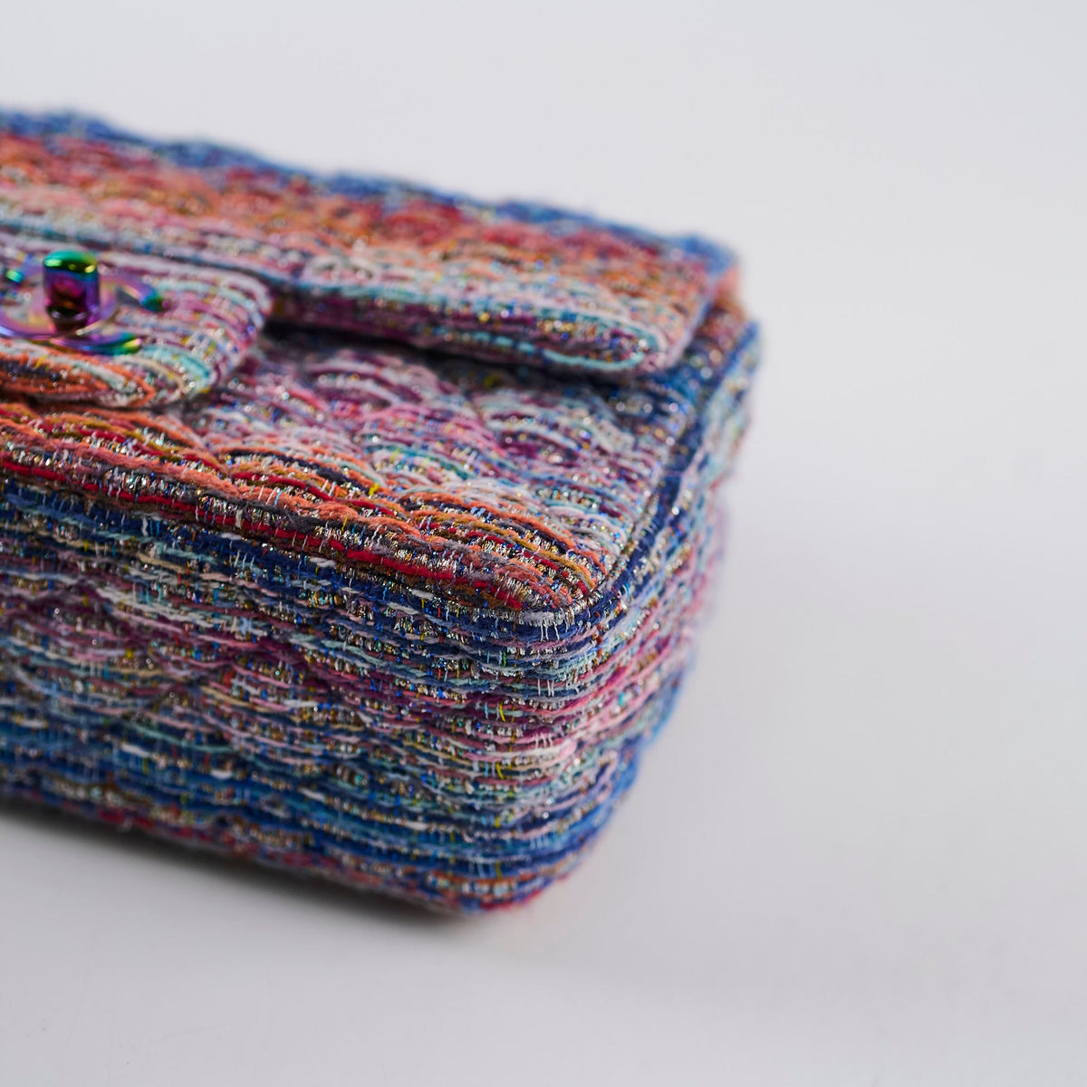 Chanel Mini Rectangular Tweed Multicolor/Purple - photo 6