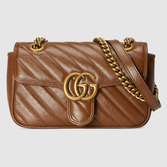GG Marmont mini matelassé shoulder bag Brown Leather - image 1
