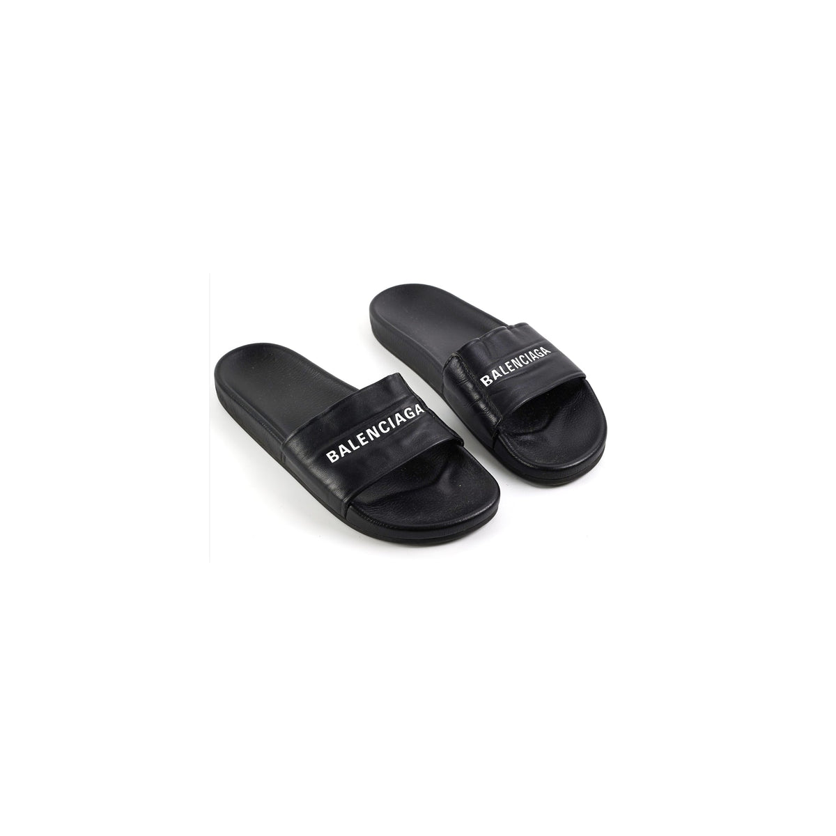Balenciga Classis Logo Leather Slide Size 44 - photo 1