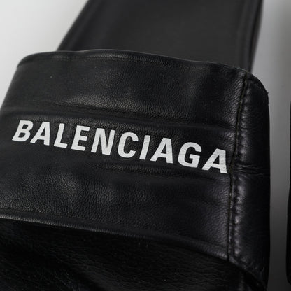 Balenciga Classis Logo Leather Slide Size 44 - photo 7