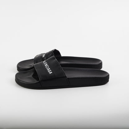 Balenciga Classis Logo Leather Slide Size 44 - photo 5