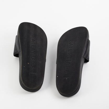 Balenciga Classis Logo Leather Slide Size 44 - photo 6