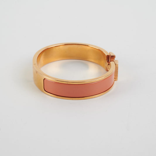 Hermes PM H Clic Bracelet Peach - photo 2