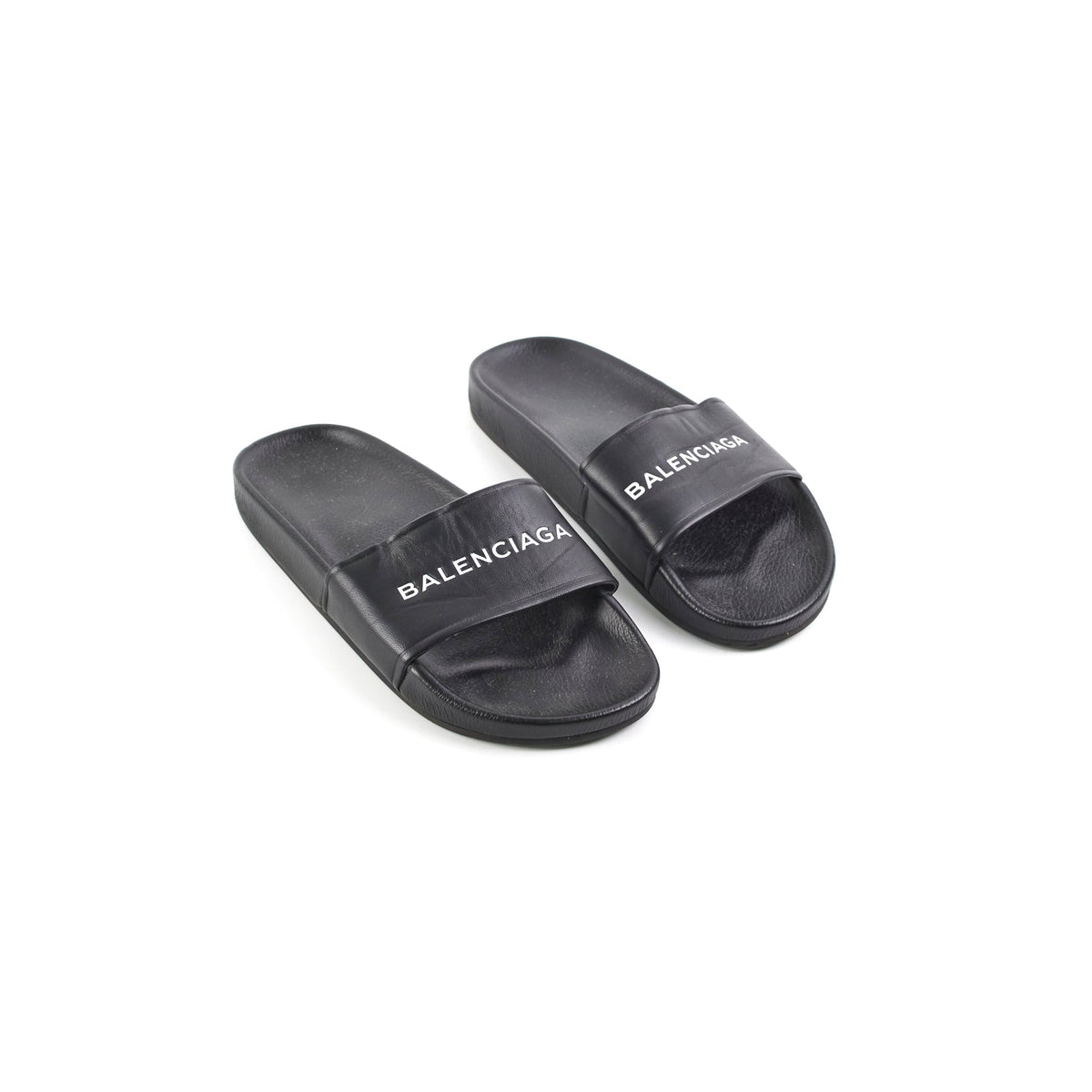 Balenciga Classis Logo Leather Slide Size 38 - photo 1