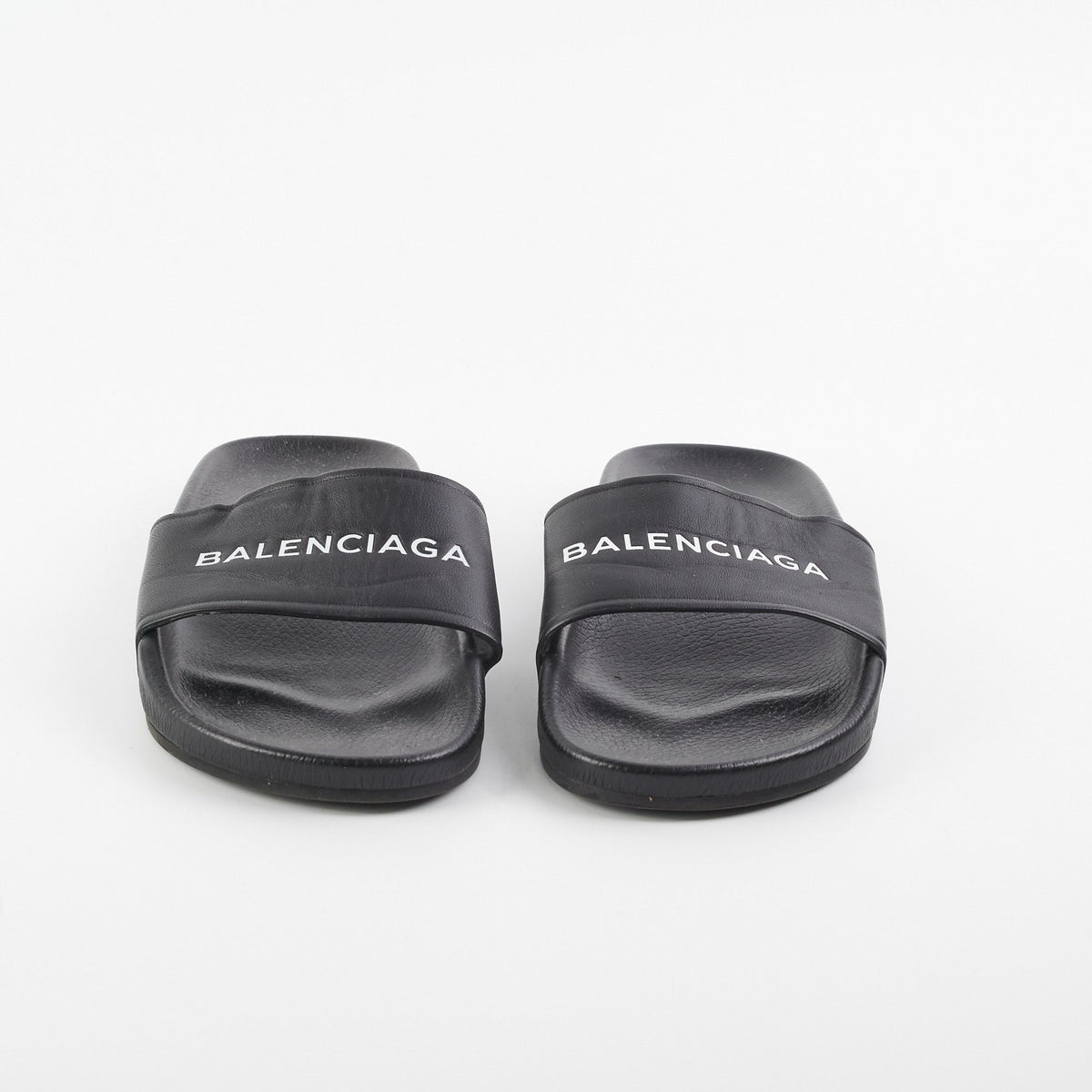 Balenciga Classis Logo Leather Slide Size 38 - photo 3