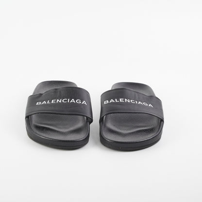 Balenciga Classis Logo Leather Slide Size 38 - photo 3