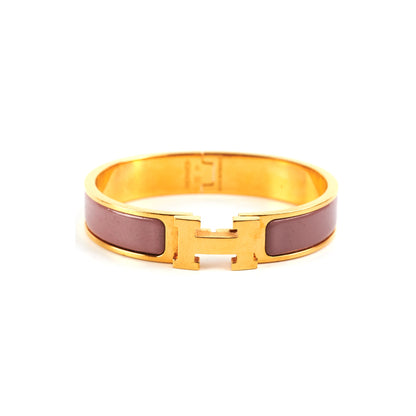 Hermes H Clic Bracelet Size PM Rose - photo 1