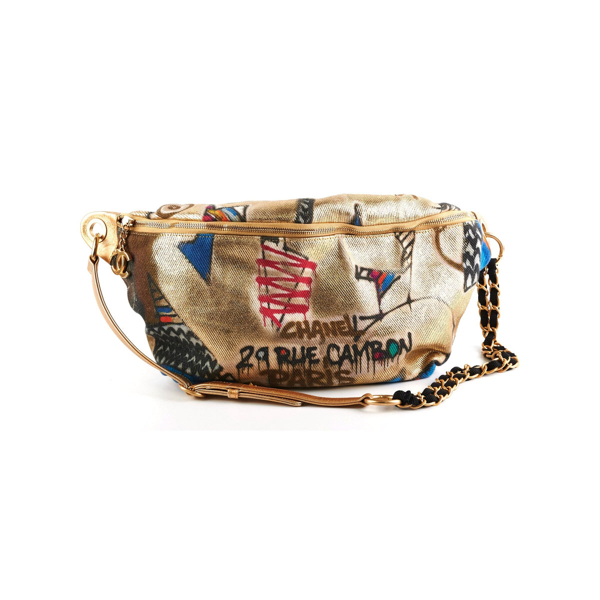 Chanel Graffiti Printed Canvas Street Belt Bag - photo 1