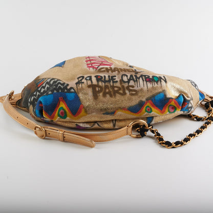Chanel Graffiti Printed Canvas Street Belt Bag - photo 3