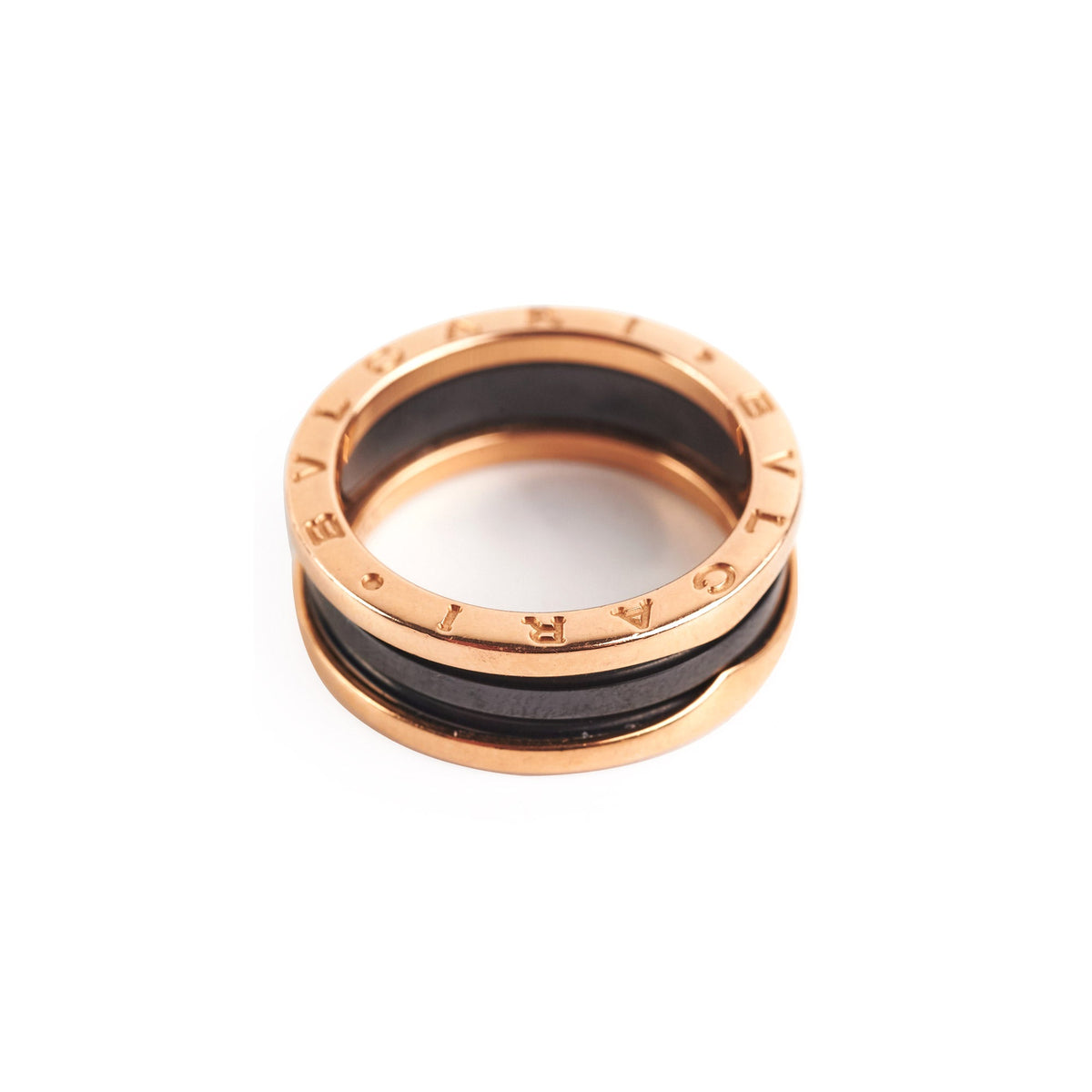 Bvlgari B.Zero Ring Black/Rose Gold (Size 59) - photo 1