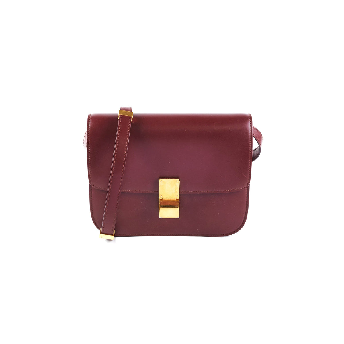 Celine Box Medium Burgundy - photo 1