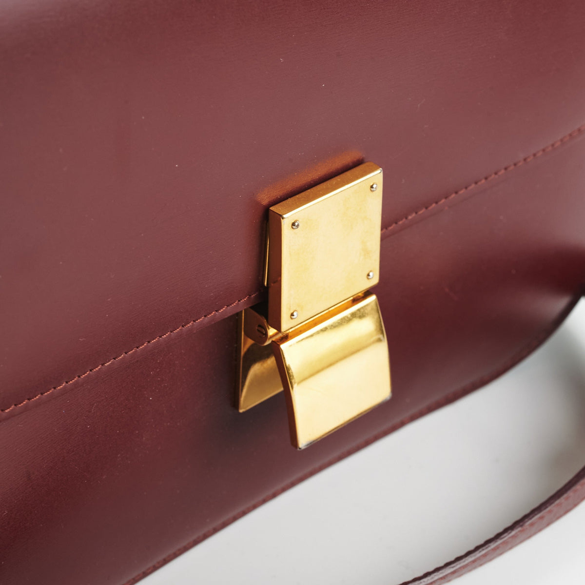 Celine Box Medium Burgundy - photo 14