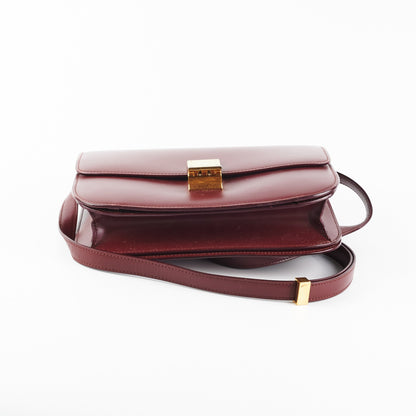 Celine Box Medium Burgundy - photo 4
