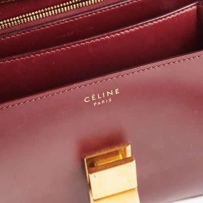 Celine Box Medium Burgundy - photo 7