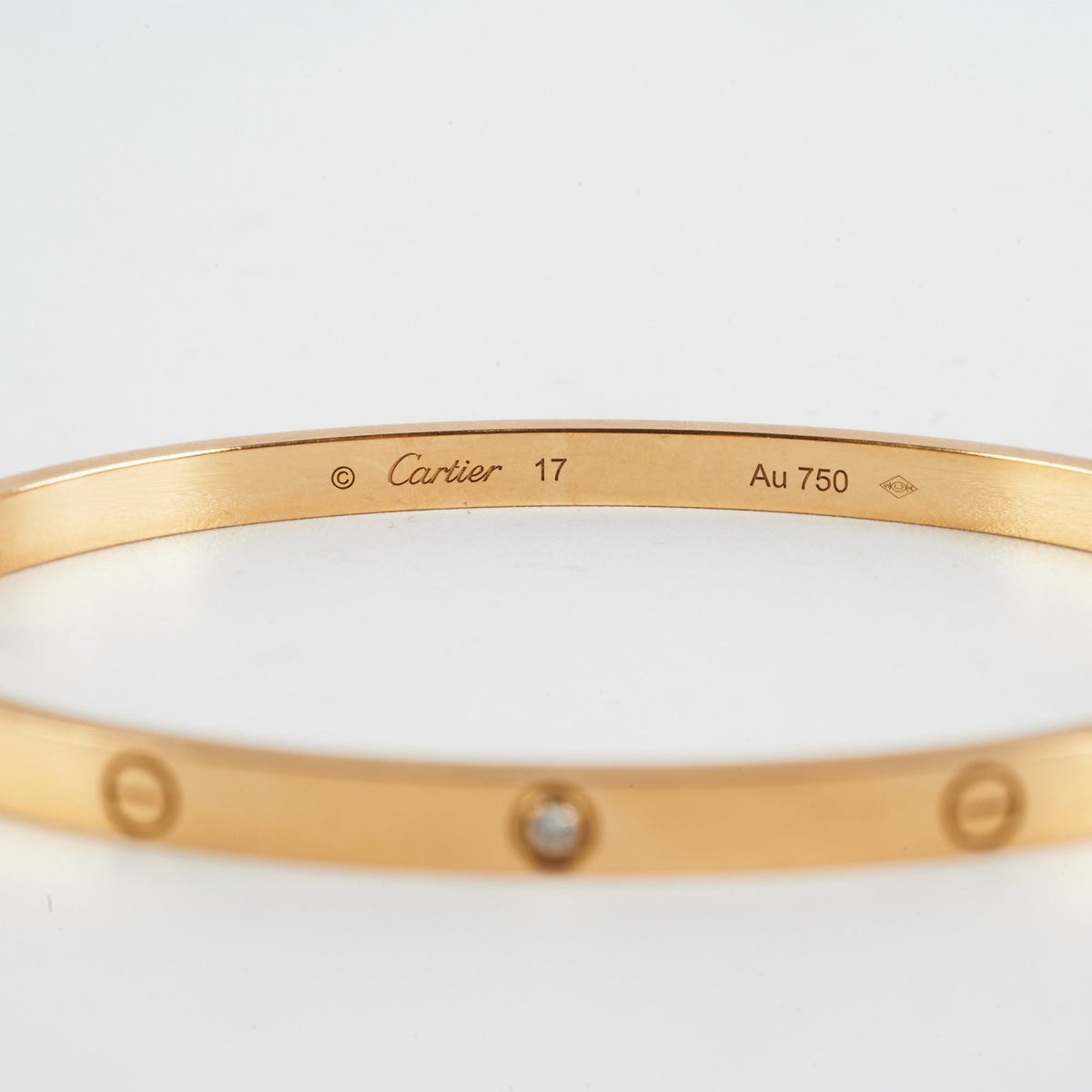 Cartier SM Love Bangle with 6 Diamonds Yellow Gold 17 - photo 7