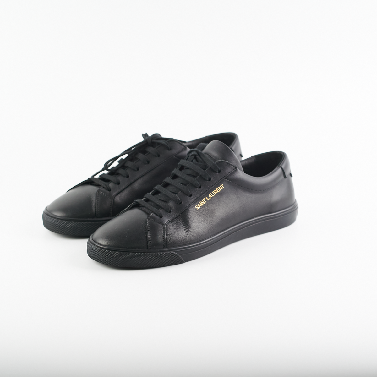 Saint Laurent Leather Sneakers Black 41 - photo 3